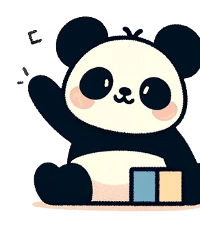 Icône d'un panda avec une cape