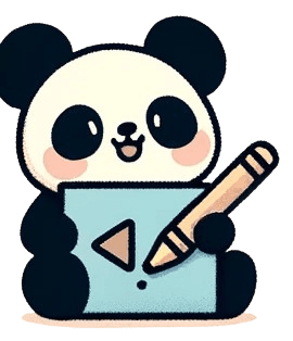 Icône d'un panda avec une cape